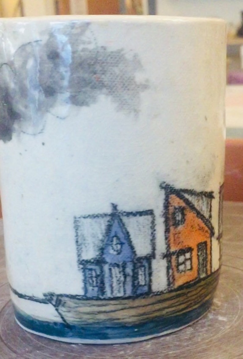 Ceramic Tiny Home Tumbler or Utensil Cup Etsy