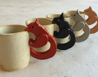 Handmade Squirrel Mug