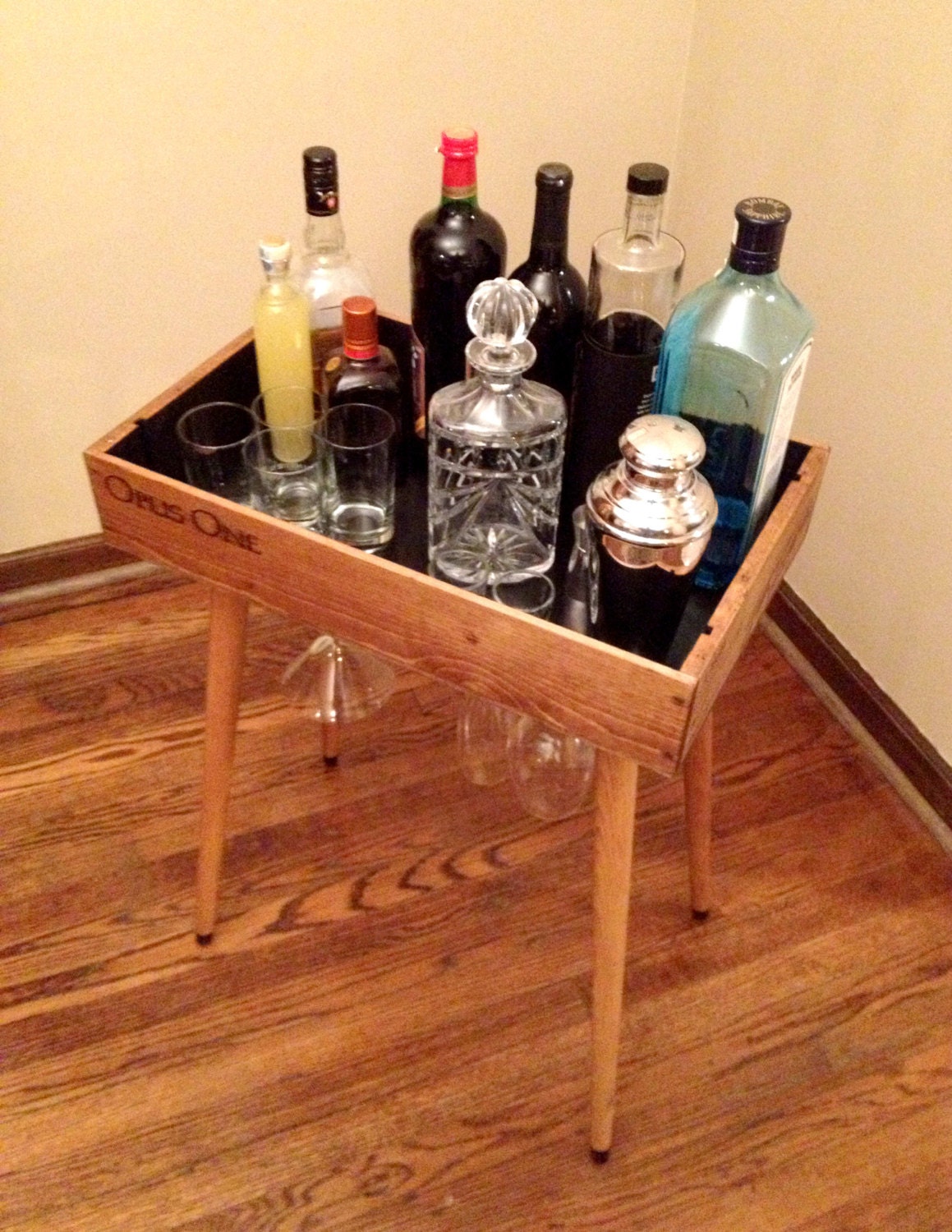 Opus Open Bar Wine Box Bar Table Etsy