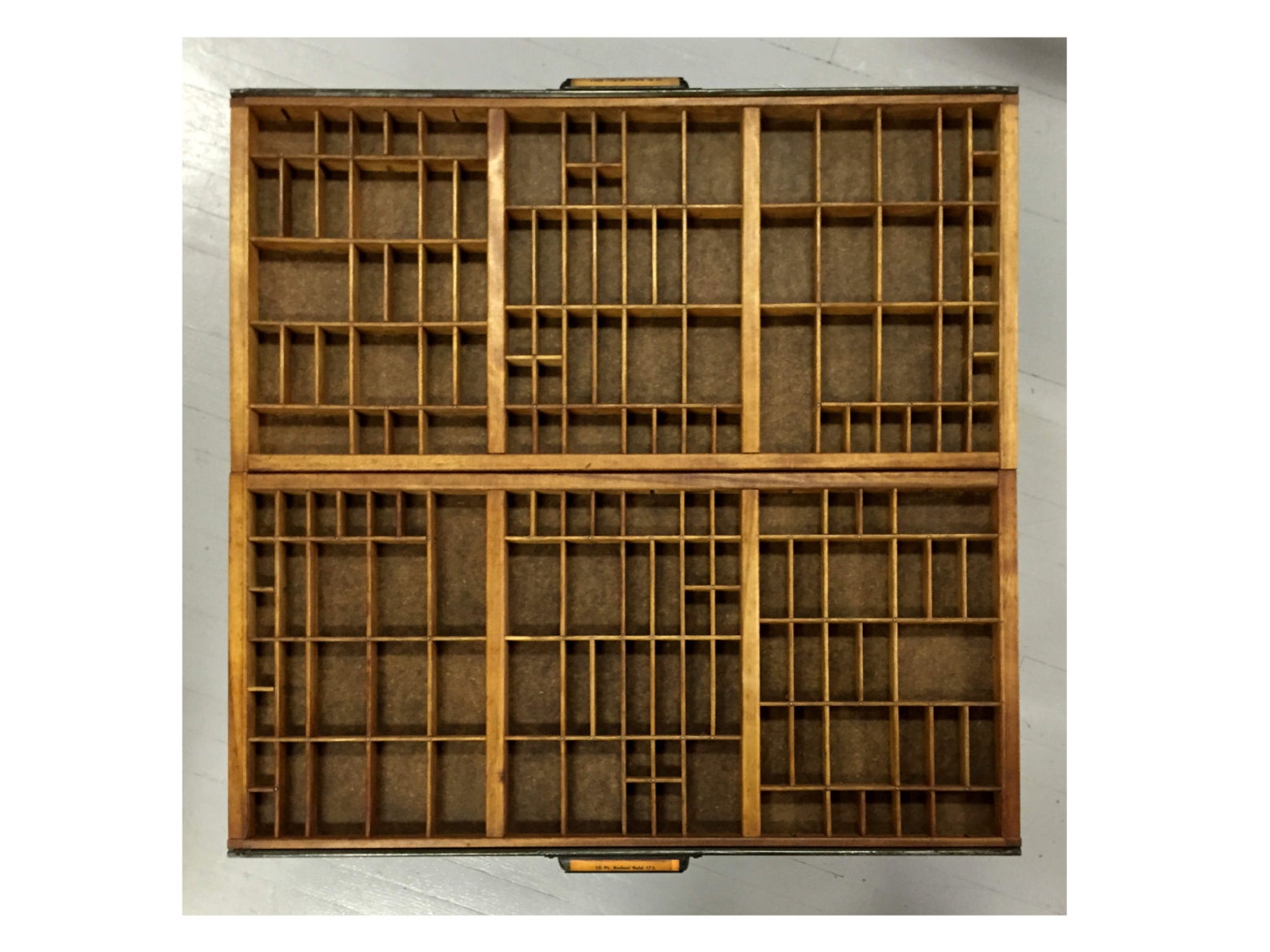 Upcycled Vintage Typesetter Tray Trinket Coffee Table (glass Not ...