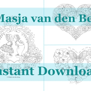 LOVE Coloring pages download