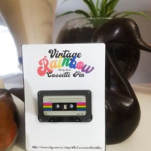 PRIDE Enamel Pin: Retro Rainbow Design Trading Pin, Backpack, Collectors, Original Design