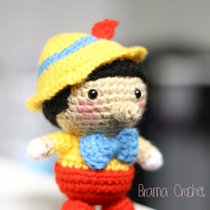 PINOCCHIO · Kawaii Amigurumi crochet doll plush · Handmade Crochet toy plush