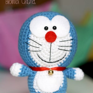 DORAEMON. Kawaii gehaakte amigurumi-pop. Handgemaakte speelgoedknuffel