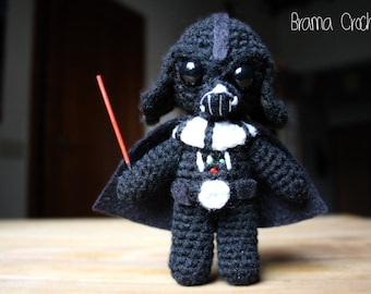 Darth Vader. Star Wars Amigurumi doll. Handmade Crochet toy plush. Collectable. Geek gift. Star Wars Toys