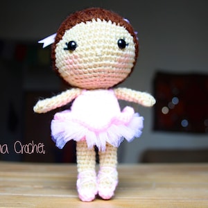 Ballerina Kawaii Amigurumi crochet doll · Handmade Crochet toy plush