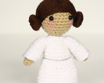 Princess Leia - Star Wars · Kawaii Amigurumi doll · Handmade Crochet toy plush