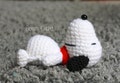 Snoopy. Kawaii Amigurumi doll. Handmade crochet toy plush