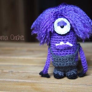 Purple Minion &quot;Despicable Me&quot; Amigurumi crochet doll · Handmade Crochet toy plush