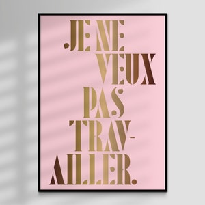 Work Sympatique, Pink Martini, Typographiy Lyrics, Limited Edition, Giclée Art Print image 2