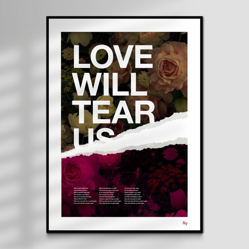 Division Joy Division, Love Will Tear Us Apart, Limited Edition, Giclée Art Print image 1