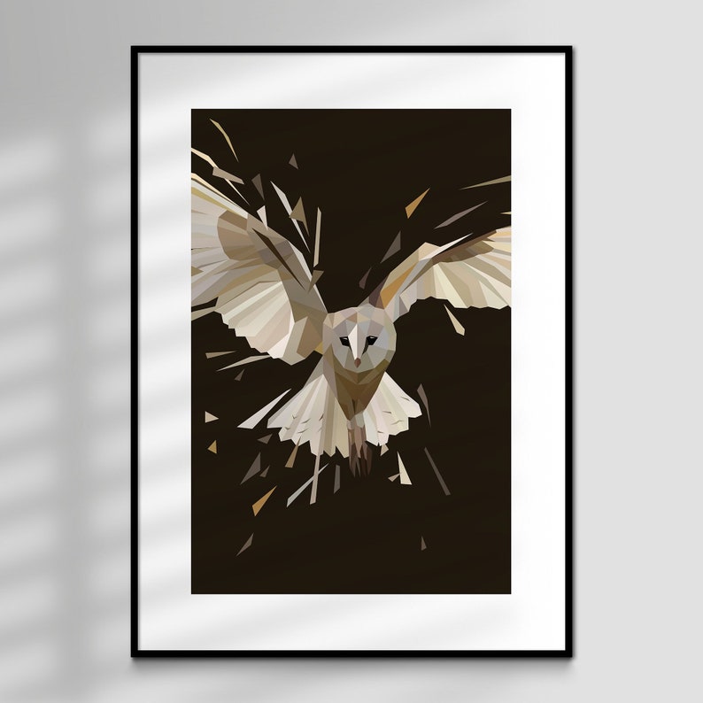 Ghost Barn Owl, Limited Edition, Giclée Art Print image 1