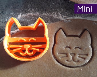 Mini 3D Printed Cat or Kitten Cookie Cutter