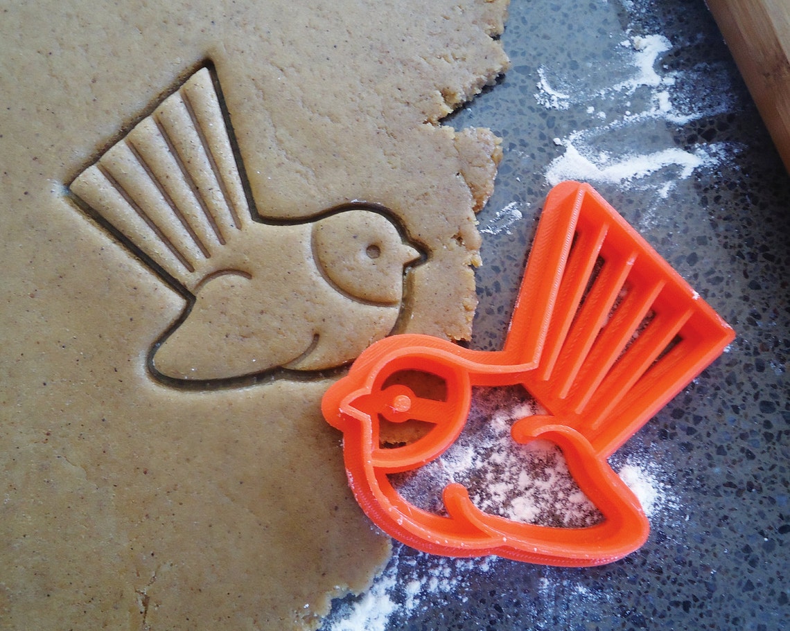 3D Printed Fantail Bird Cookie Cutter Etsy New Zealand