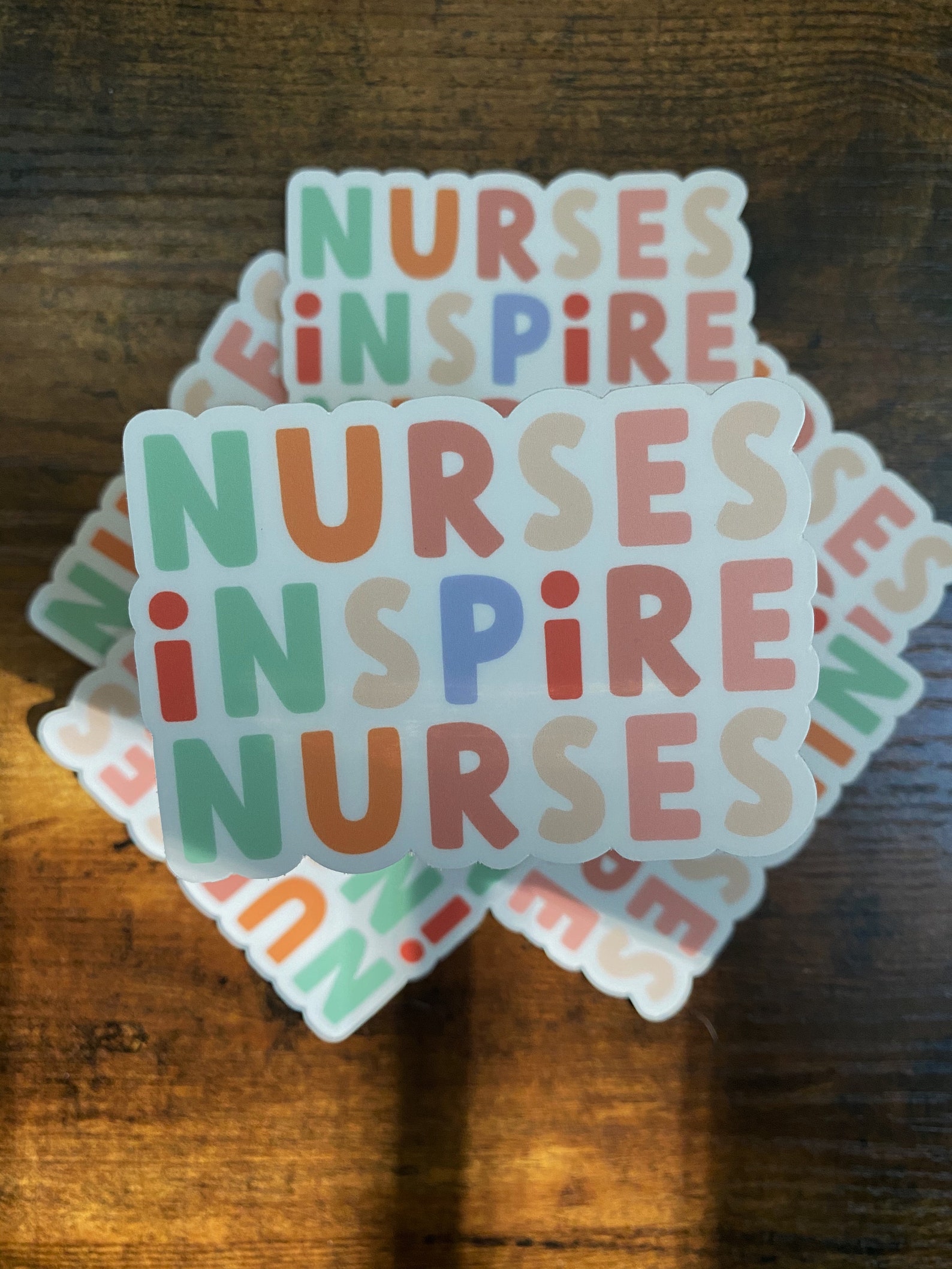 Nurses Inspire Nurses Vinyl Waterproof Sticker Etsy