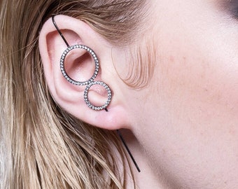 Rose Gold Hoops Vintage Earrings Otis Jackson Boho Jewelry 925 Handmade Earrings Simple Earrings Rose Gold Jewelry Birthday Gifts
