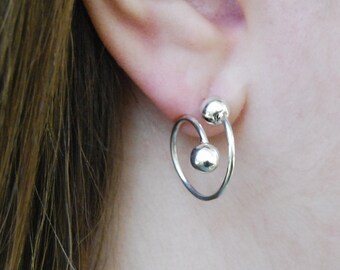 Rose Gold Hoops Vintage Earrings Otis Jackson Boho Jewelry 925 Handmade Earrings Simple Earrings Rose Gold Jewelry Birthday Gifts