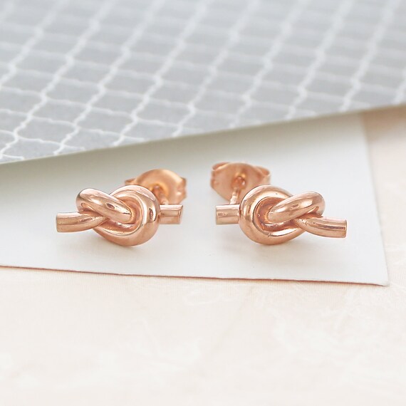 Friendship earrings rose best sale gold