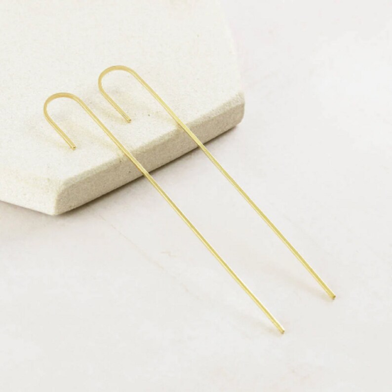 Ear Pin Earringblack Ear Climberear Cuff925 Silver Etsy UK