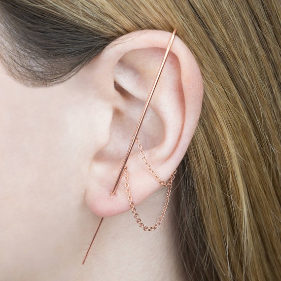 Lacyie Sparkling Tassel Earrings, Women Long Dangle Chain Earrings Without  Pierced Earrings, Dangle Ear Cuff Earrings Jewelry Gift for Girls (Silver  Gold) - Walmart.com