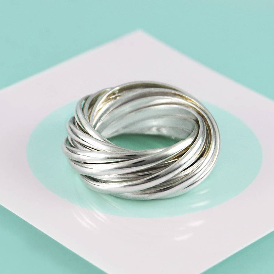 Chunky silver deals russian wedding ring