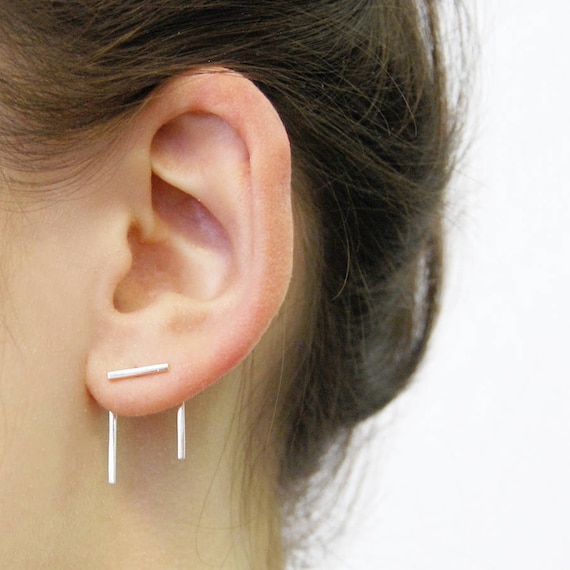 Silver earring jackets sale