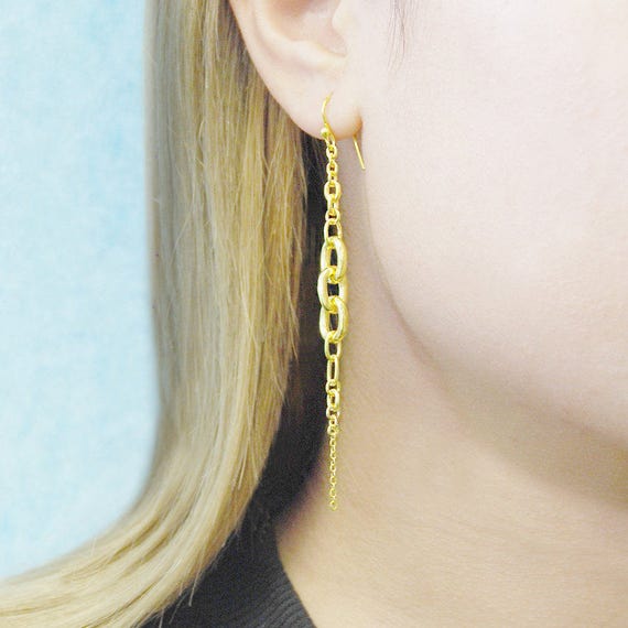 IMSHIE Sparkling Tassel Earrings Women Long Dangle Chain Earrings Without  Pierced Earrings Dangle Ear Cuff Earrings Jewelry Gift for Girls (Silver  Gold) - Walmart.com