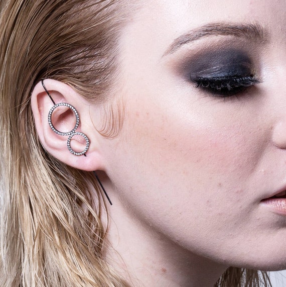 Samaira Oxidised Earrings – Krisha Jewells