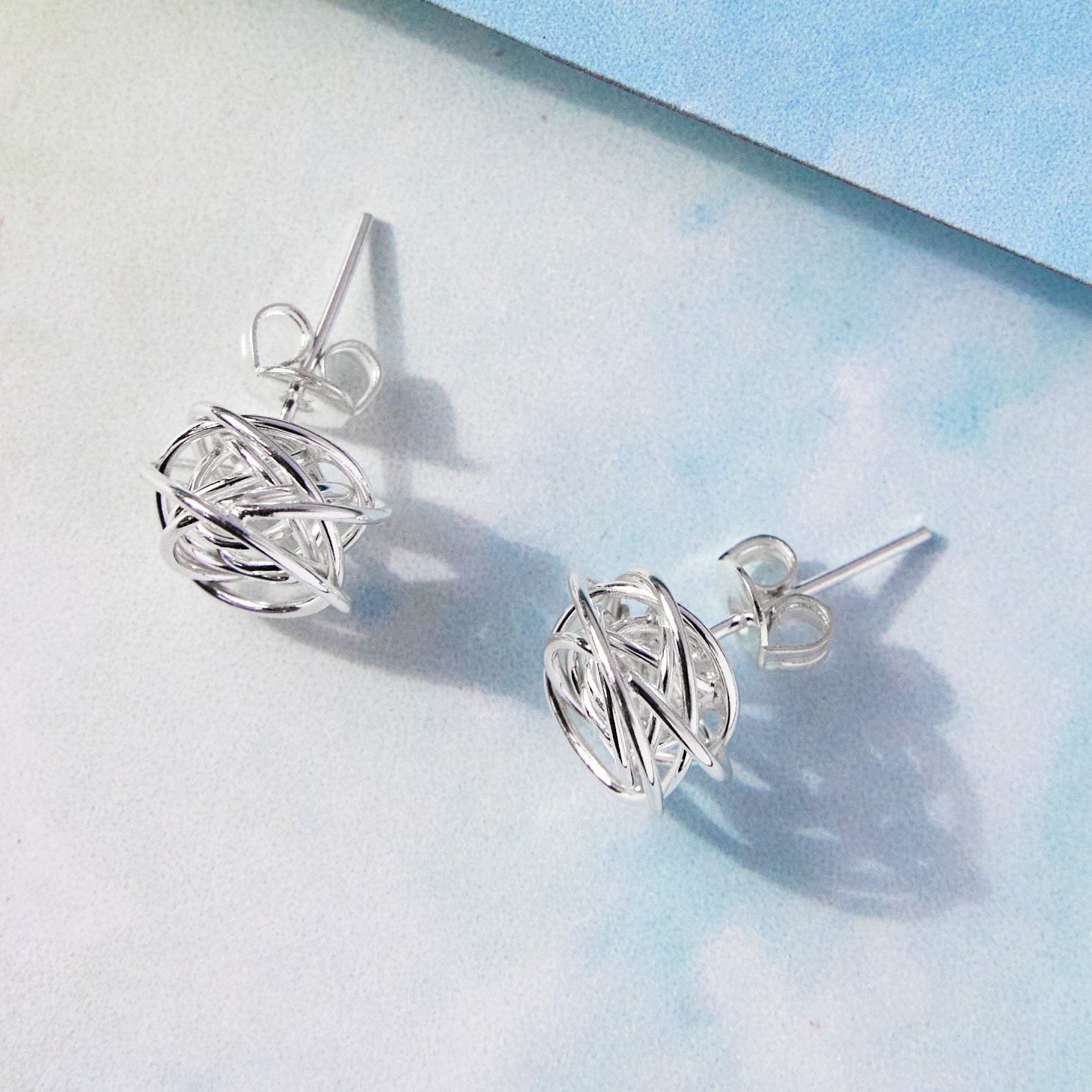 Wire stud earrings deals