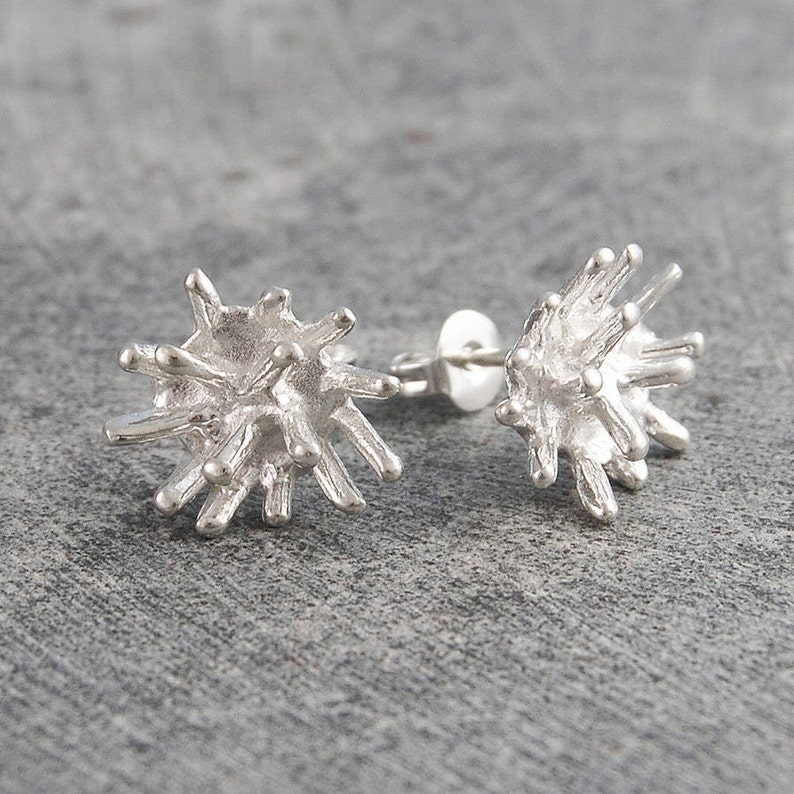 925 Earrings Stud Earrings Organic Earrings Studs Nature Earrings Silver Earrings Edgy Earrings Small Stud Earrings Silver Studs