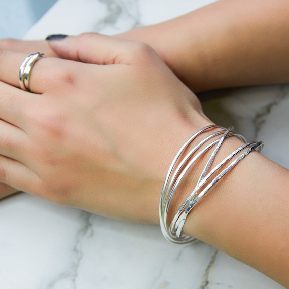 Noor Arm Cuff | Dimond Bracelet | Silver Cuff Bracelets – Distinct Jewelry  Co