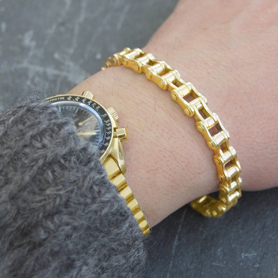 Men's Gold Chain Bracelet