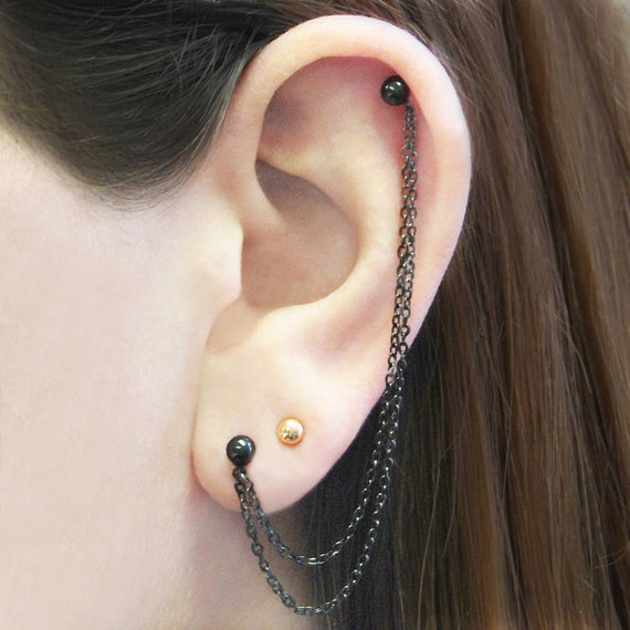Black Drop & Linear Earrings for Women | Nordstrom Rack