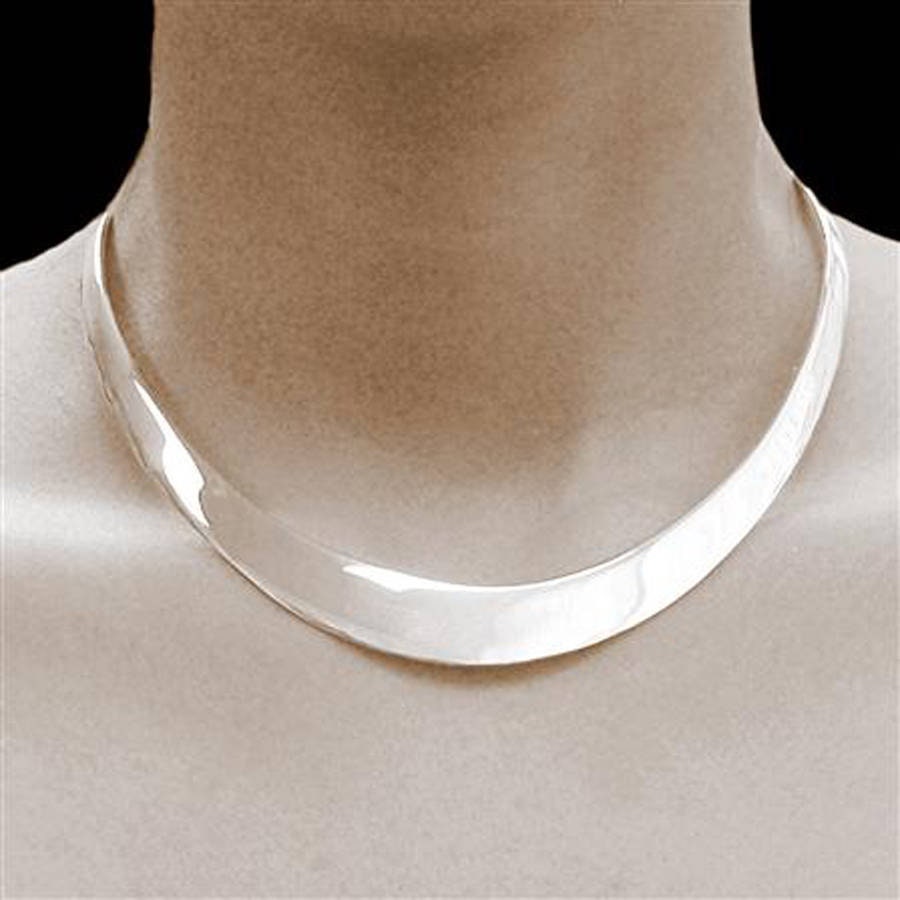 Real on sale silver choker