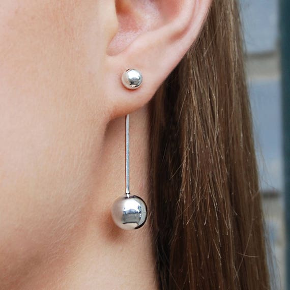French hook ball shape earrings