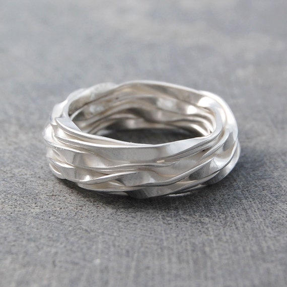 925 Sterling Silver Geometric Ring Gift for Her Wire Ring Silver Ring Wire Sterling Silver Ring Jewelry Supplier