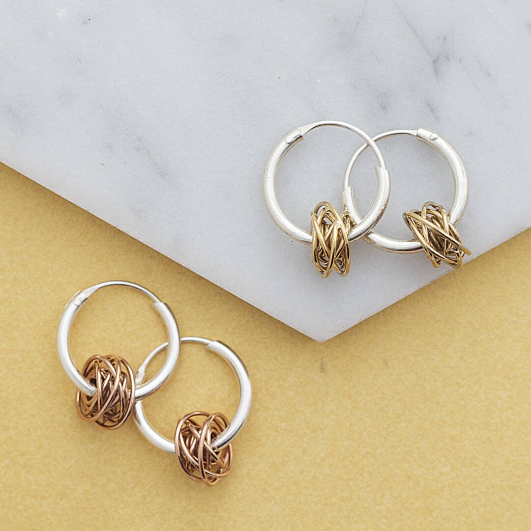 Sterling Silver Flat Thin Oval Polished Hoop Earring