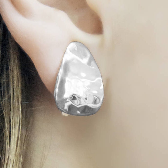 Real silver clip on earrings sale
