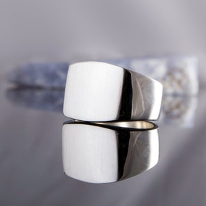 Chunky Signet Ring Sterling Silver