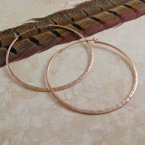 Large Gold Hammered Hoop Earrings Sterling Silver Jewelry Chunky Gold Hoops Sterling Silver Hoop Earrings Chunky Gold Hoop Earrings image 5