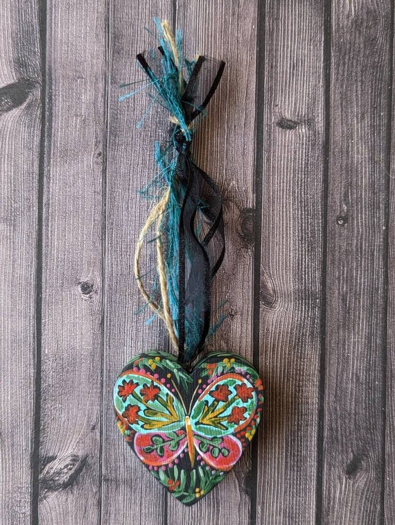 Swedish Wooden Heart Ornaments