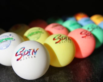 CUSTOMIZED PERSONALIZED High-Quality 40 mm printed Ping Pong Balls /Table Tennis Balls with FREE Shipping (6 Color Options)
