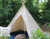 Canvas Kids Teepee Tent, Large 52 quot Base SALE