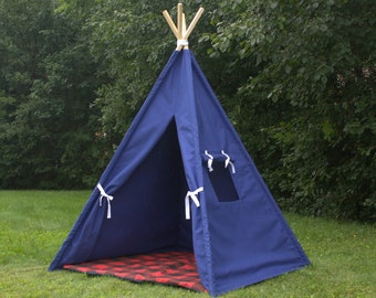 Canvas Teepee in Colors, XL, XXL, Large Tall, Kids Tent, Party Teepee, Wedding Teepee