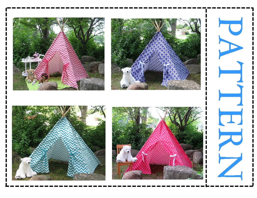 Tepee Pattern Teepee Pattern for Chevron Fabrics or Fabrics With Large, Directional ...