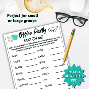 Office Work Games, Mind Match Game, Office Team Building Games, Work Games, Staff Appreciation, Icebreaker Games, Team Building Games