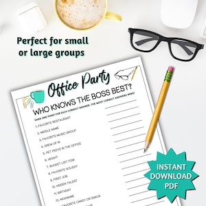 Who Knows the Boss Best Game, Staff Appreciation, Icebreaker Games, Team Building Games, Office Work Games, Team Building Activities