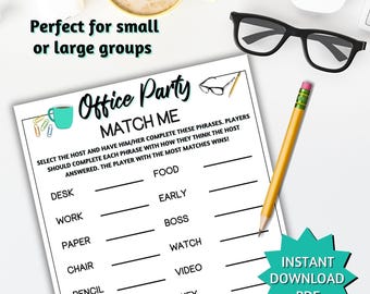 Office Work Games, Mind Match Game, Office Team Building Games, Work Games, Staff Appreciation, Icebreaker Games, Team Building Games