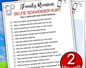 Family Reunion Selfie Scavenger Hunt Game, EDITABLE Family Reunion Games Printable Icebreaker Games , Phone Scavenger Hunt, Family Games
