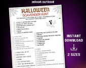 Adult Halloween Scavenger Hunt, Halloween Party Game, Printable Halloween Games, Indoor Halloween Scavenger Hunt, Office Scavenger Hunt